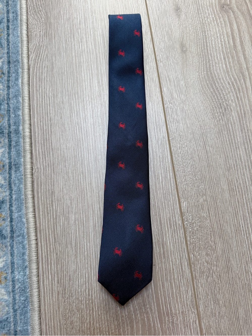 J. Crew Factory Crab Silk Tie printed nautical preppy Maryland formal suiting - Picture 2 of 3